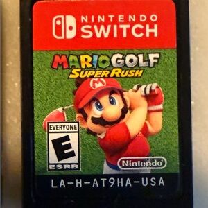 Nintendo Switch Mario Golf: Super Rush Game Card - Red and Green